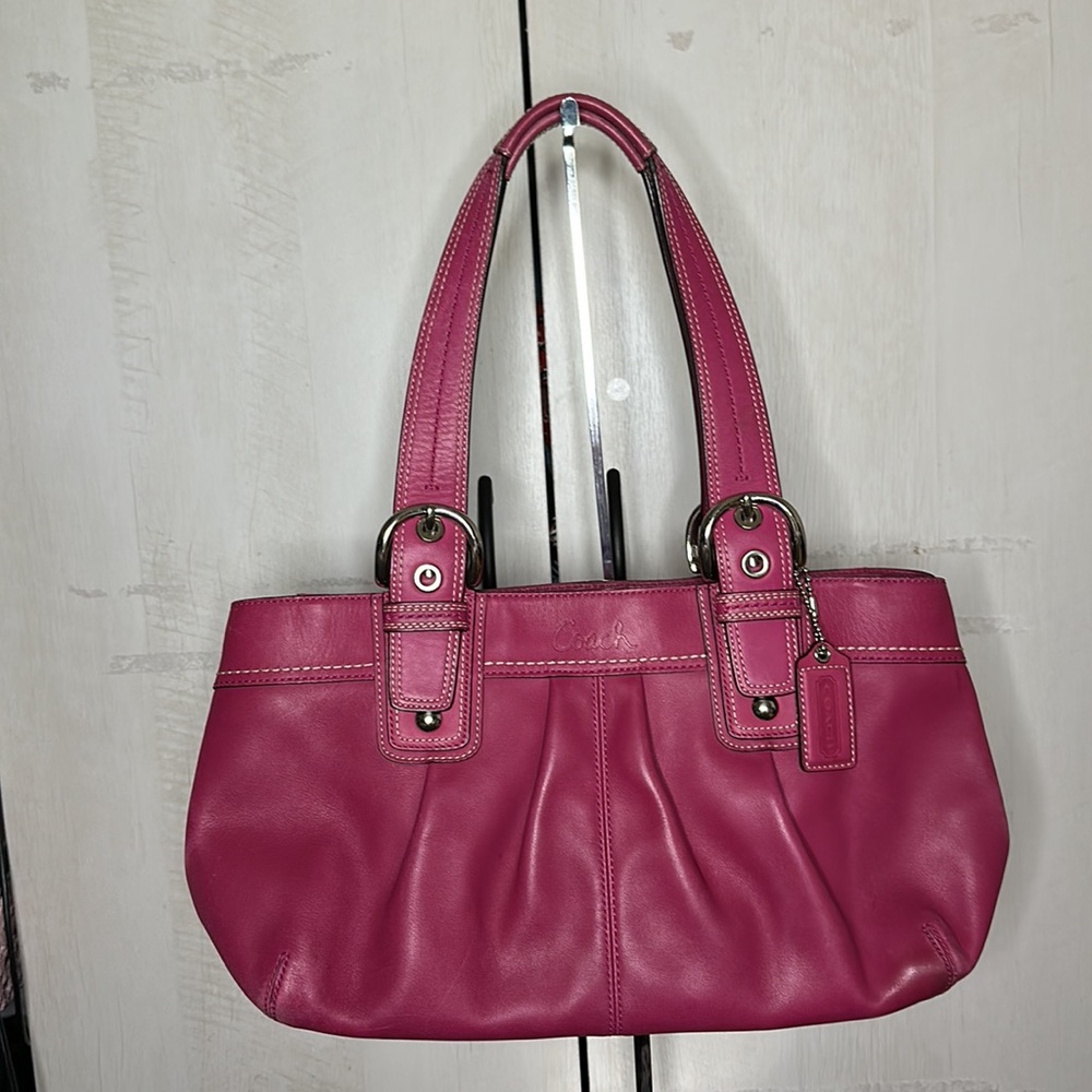 COACH pink shoulder bag